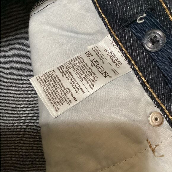 Old Navy Dark Wash Straight Leg Jeans - Classic Denim Comfort - Picture 9 of 9